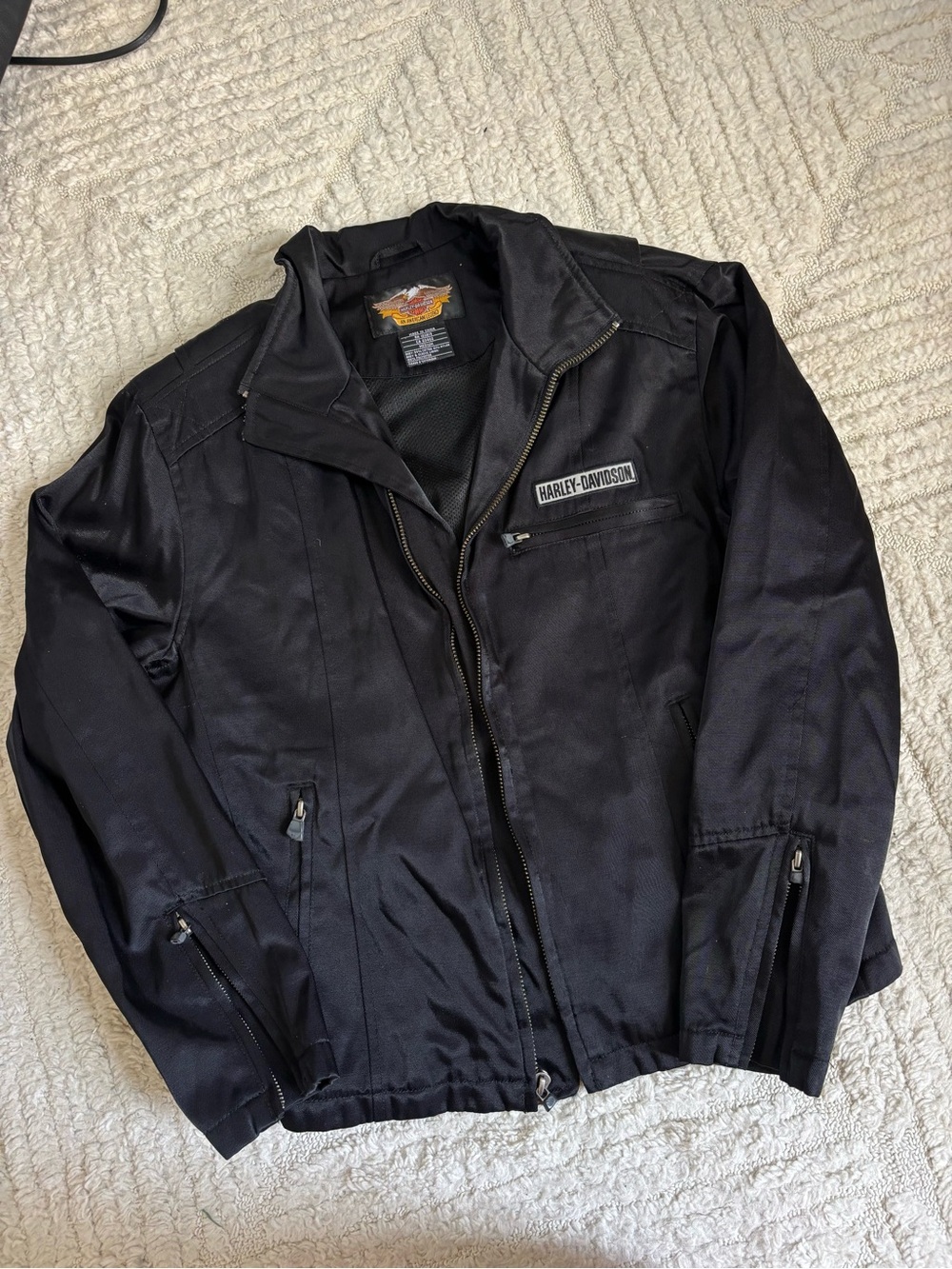 Harley-Davidson Women’s Black Motorcycle Jacket medium - Picture 3 of 8